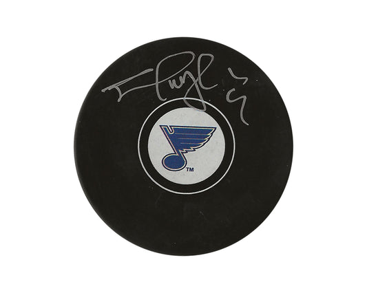 Shayne Corson Autographed St. Louis Blues Autograph Model Puck