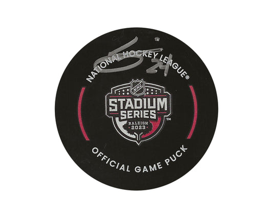 Seth Jarvis Autographed 2023 Stadium Series Official Game Puck