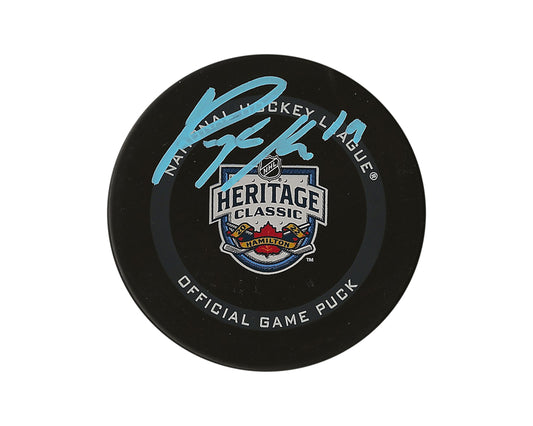 Peyton Krebs Autographed 2022 Heritage Classic Official Game Puck