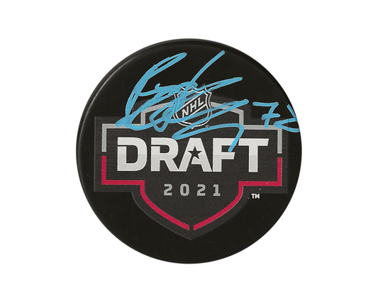 Brennan Othmann Autographed 2021 NHL Draft Puck
