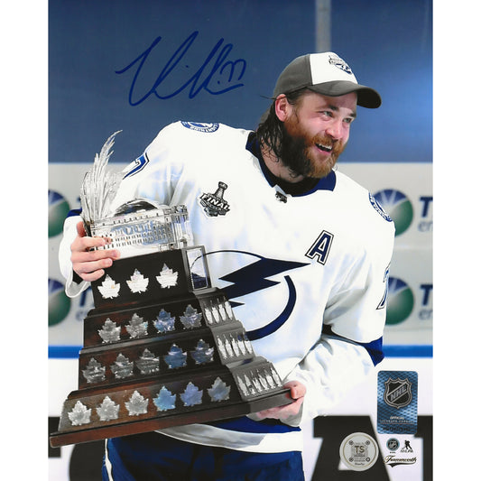 Victor Hedman Autographed Tampa Bay Lightning 2020 Conn Smythe Trophy 8x10 Photo