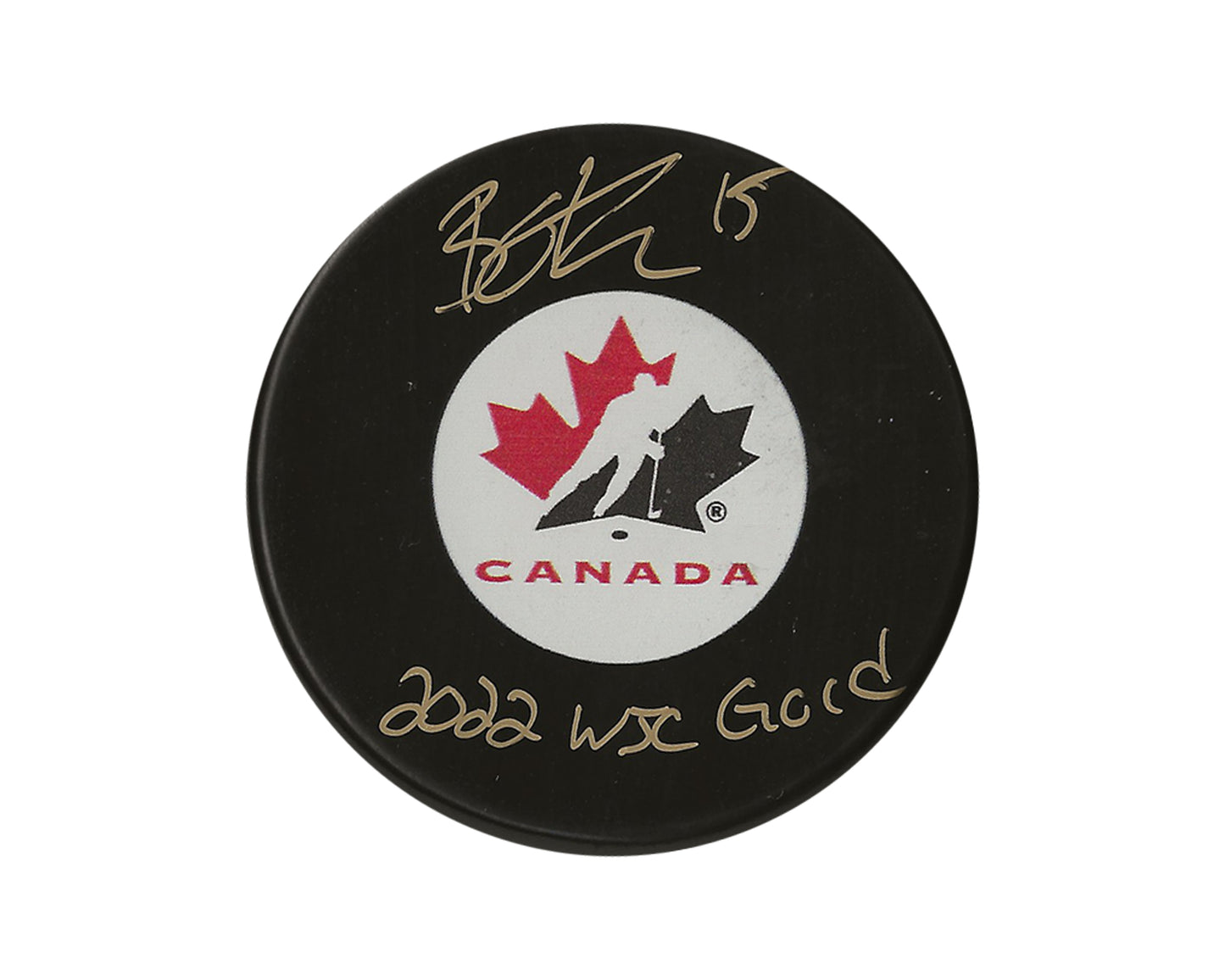 Brennan Othmann Autographed Team Canada Autograph Model Puck Inscribed "2022 WJC Gold"