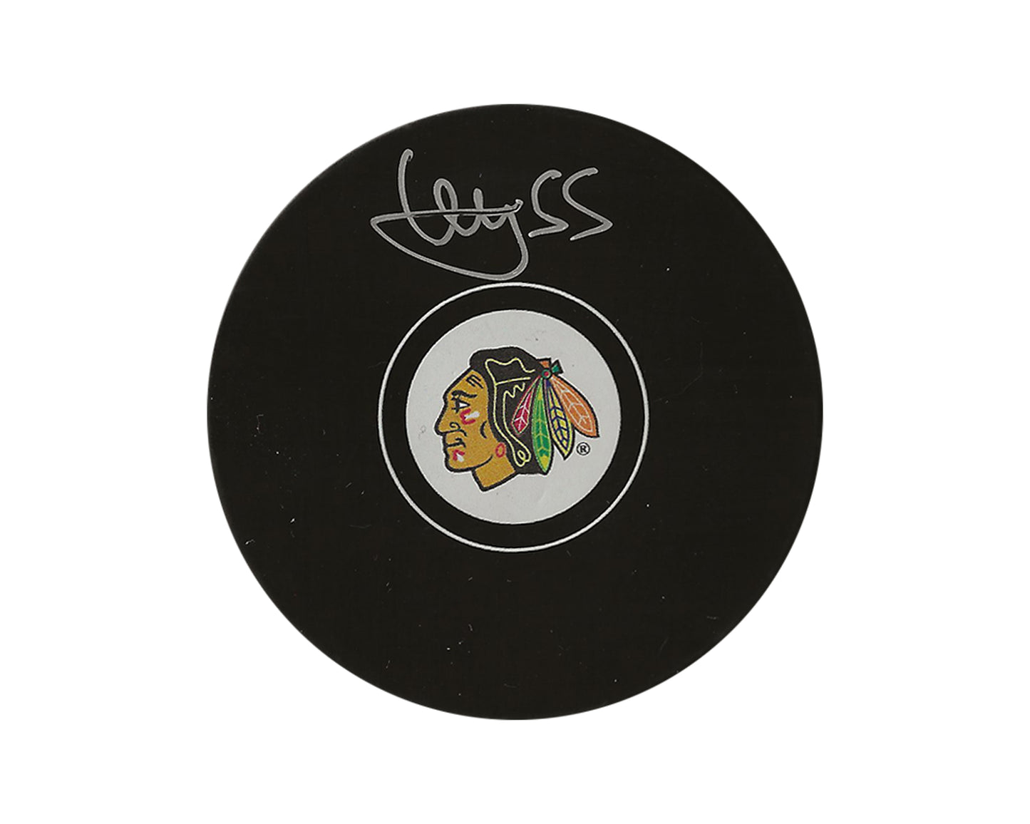 Artyom Levshunov Autographed Chicago Blackhawks Autograph Model Puck