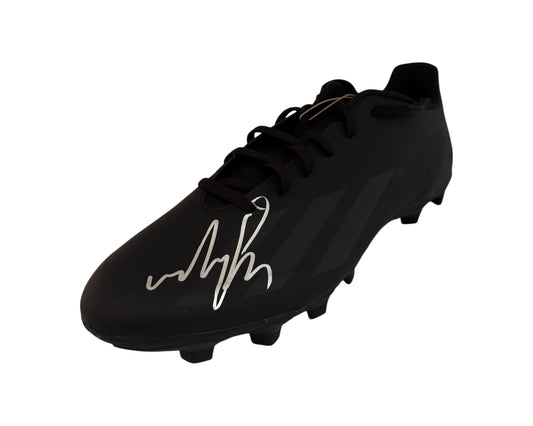 Andriy Lunin Autographed Black Adidas Soccer Cleat