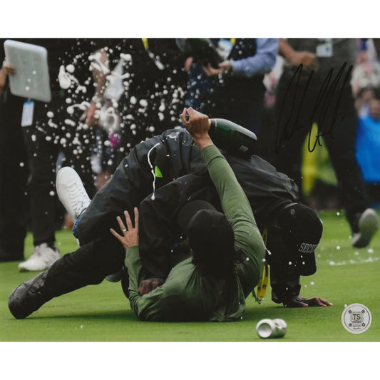 Adam Hadwin Autographed 2023 Canadian Open Celebration Tackle 8x10 Photo