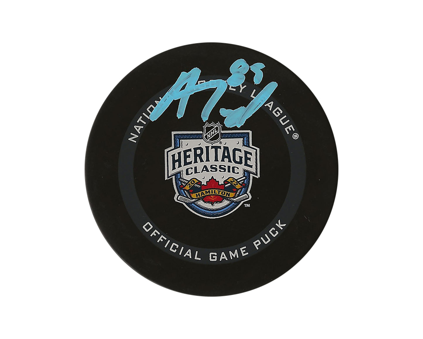 Alex Tuch Autographed 2022 Heritage Classic Official Game Puck