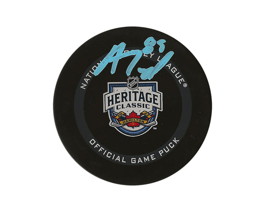 Alex Tuch Autographed 2022 Heritage Classic Official Game Puck