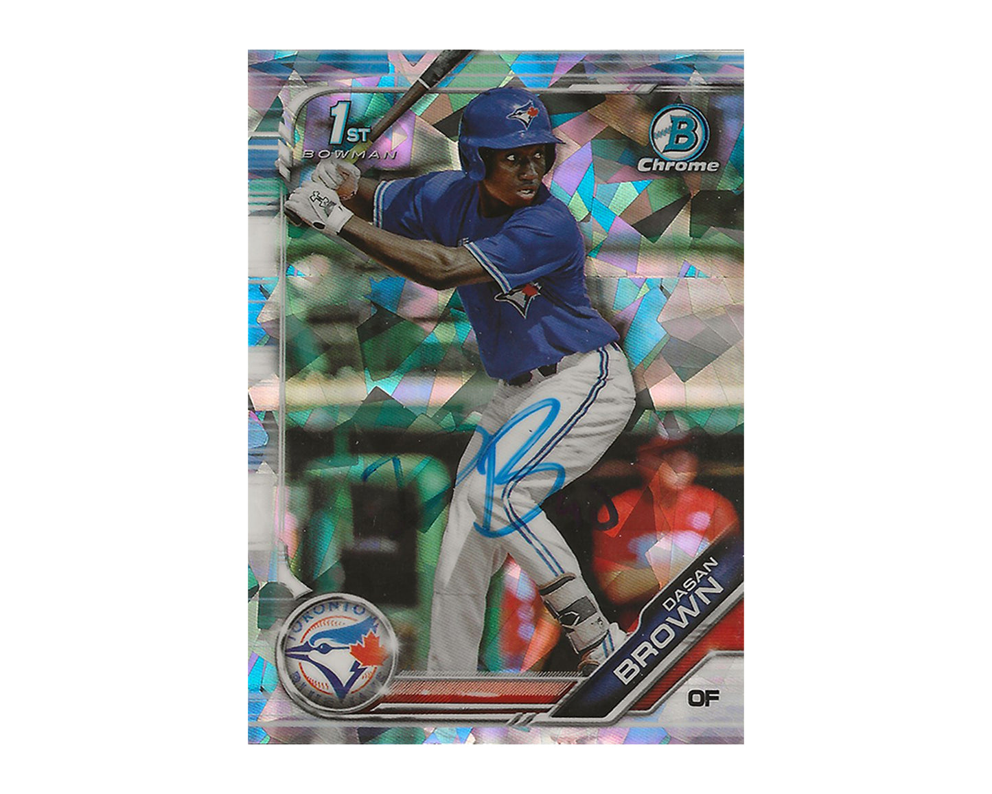 Dasan Brown Autographed 2019 Bowman Chrome Draft MOJO #BDC-63 Baseball Card