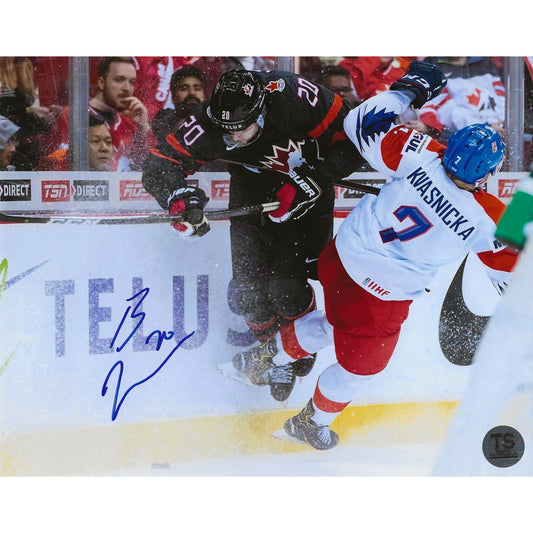 Brett Leason Autographed Team Canada 8x10 Photo