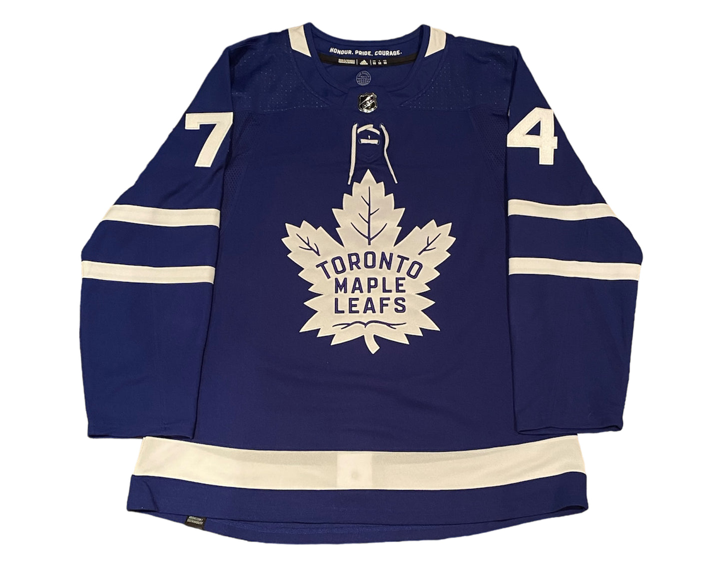 Bobby McMann Autographed Toronto Maple Leafs Home Blue Adidas Jersey