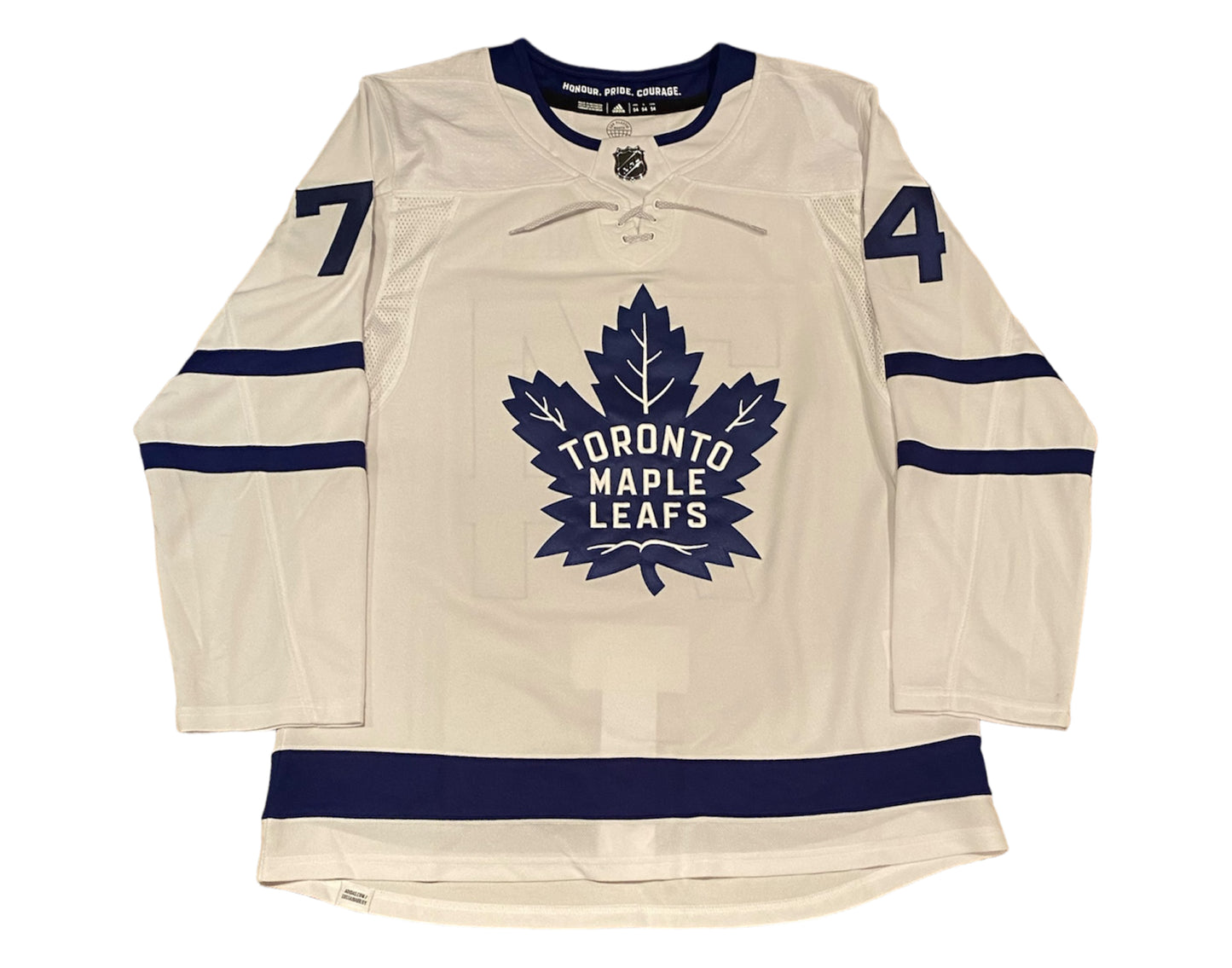 Bobby McMann Autographed Toronto Maple Leafs Away White Adidas Jersey