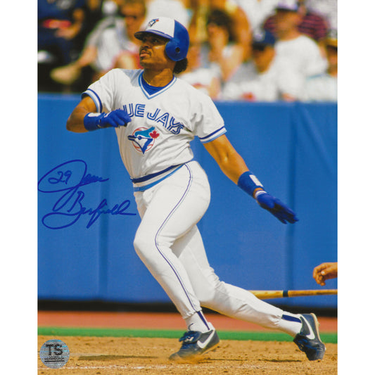 Jesse Barfield Autographed Toronto Blue Jays Bat Drop 8x10 Photo