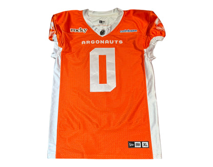 Tyshon Blackburn Autographed & Player-Worn Toronto Argonauts Orange Jersey