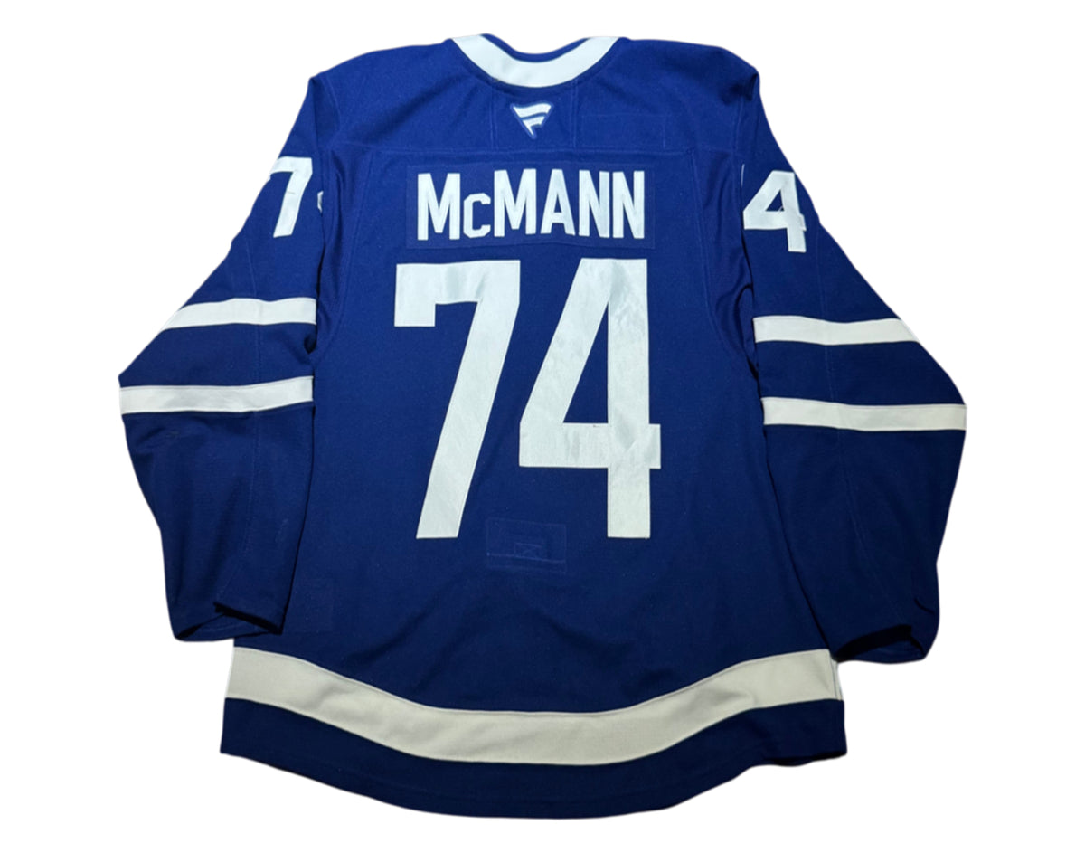Bobby McMann Game-Used 2024-2025 Toronto Maple Leafs Home Jersey
