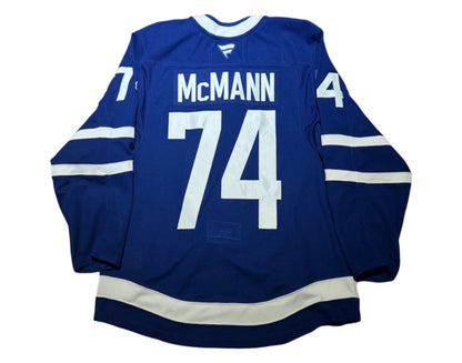 Bobby McMann Game-Used 2024-2025 Toronto Maple Leafs Home Jersey