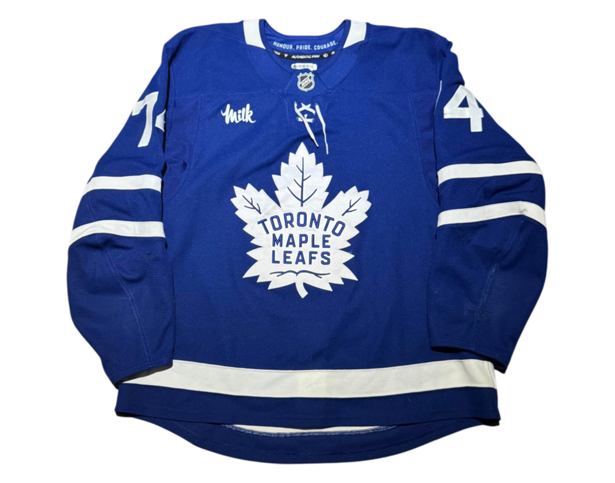 Bobby McMann Game-Used 2024-2025 Toronto Maple Leafs Home Jersey
