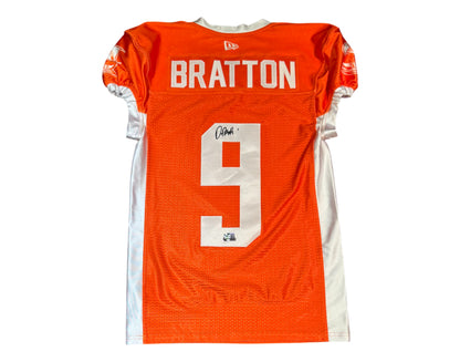 Darrius Bratton Autographed & Player-Worn Toronto Argonauts Orange Jersey