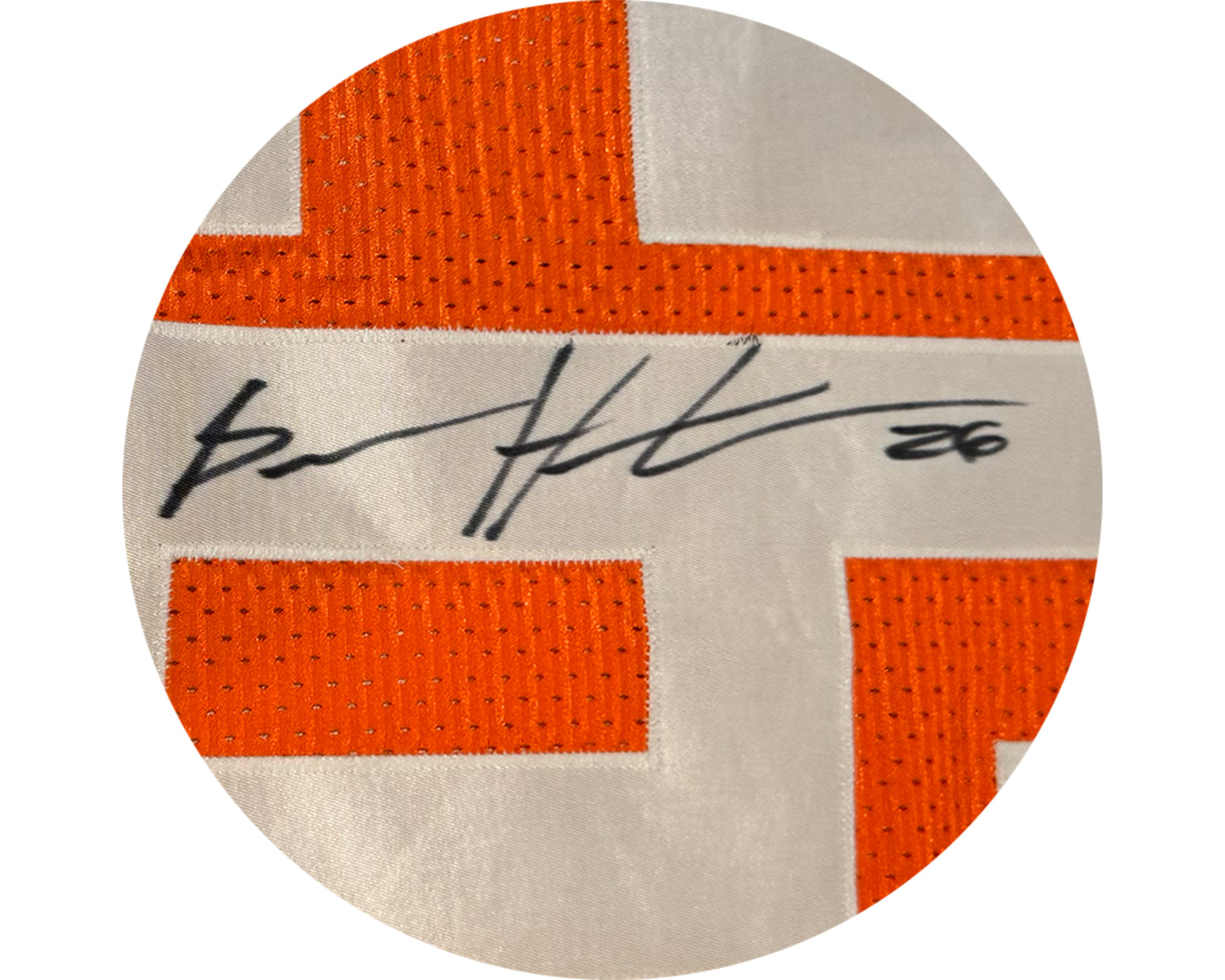 Brian Harelimana Autographed & Player-Worn Toronto Argonauts Orange Jersey