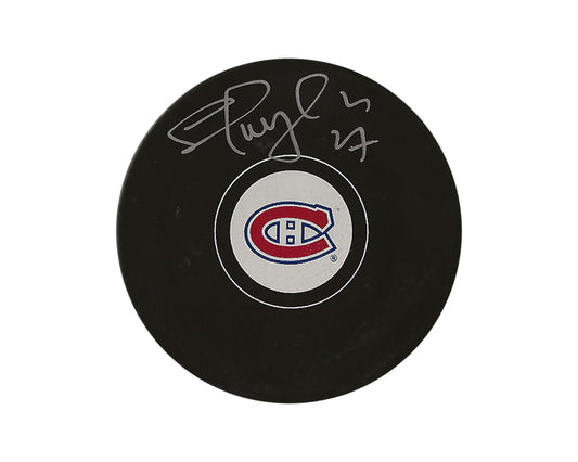 Shayne Corson Autographed Montreal Canadiens Autograph Model Puck