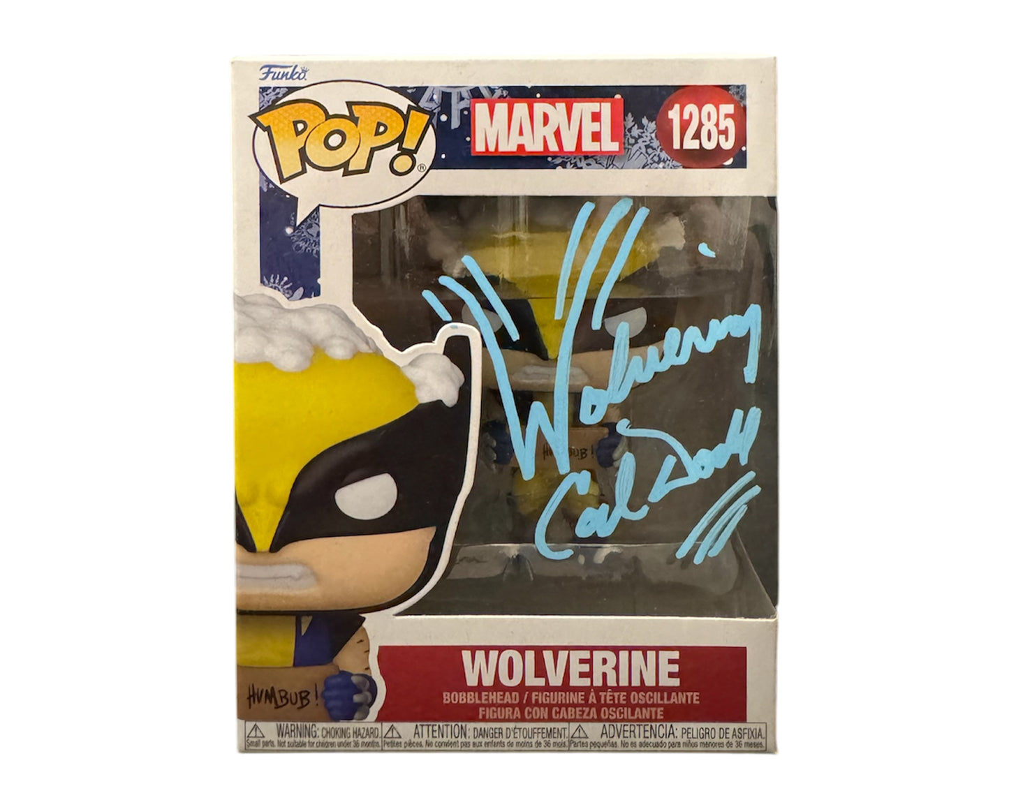 Cal Dodd Autographed Funko Pop Marvel #1285 X-Men Wolverine Holiday