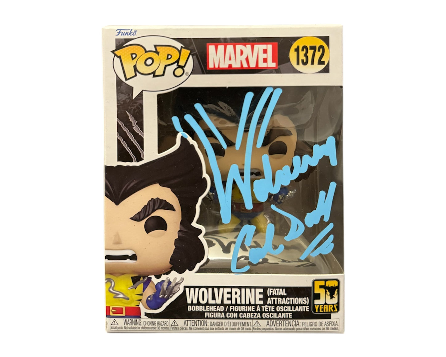 Cal Dodd Autographed Funko Pop Marvel #1372 X-Men Wolverine Fatal Attractions