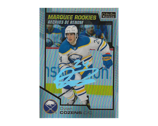 Dylan Cozens Autographed 2020-21 O-Pee-Chee Platinum Marquee Rookies #197