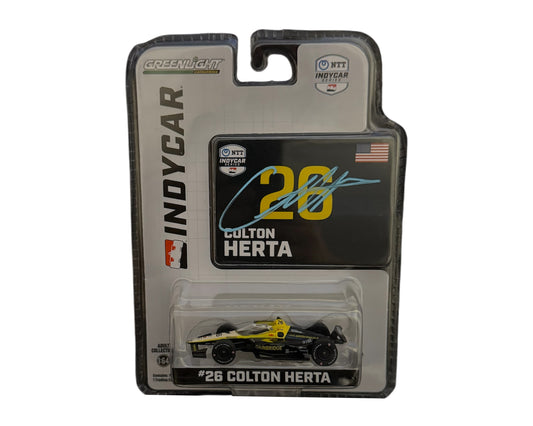 Colton Herta Autographed 2024 NTT IndyCar Series 1/64 Diecast Model Car