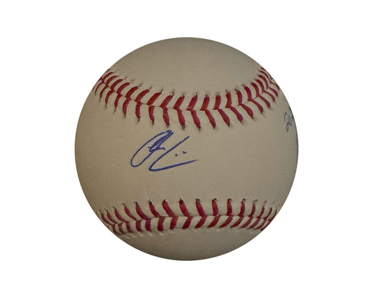 Owen Caissie Autographed Rawlings Official Major League Baseball Inscribed "2020 45th Pick"