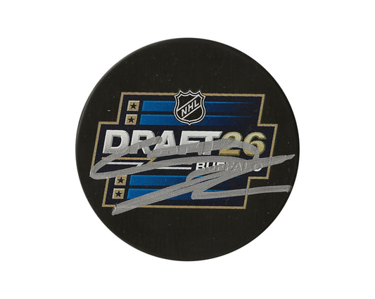 Chase Reid Autographed 2026 NHL Draft Puck