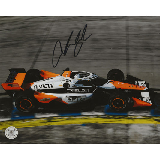 Christian Lundgaard Autographed Arrow McLaren IndyCar 8x10 Photo