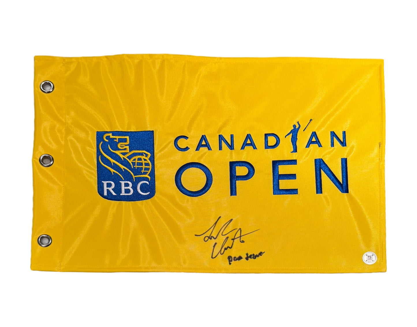 Luke Clanton Autographed RBC Canadian Open Flag Inscribed "PGA Debut"