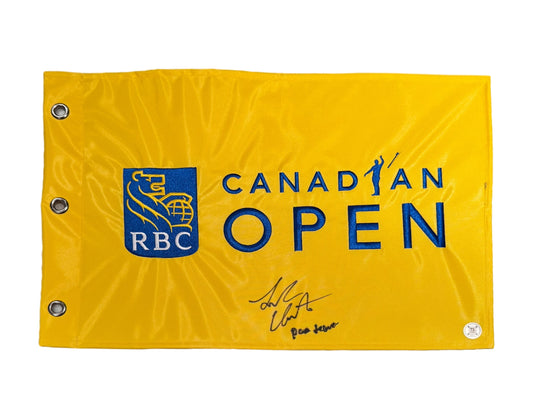 Luke Clanton Autographed RBC Canadian Open Flag Inscribed "PGA Debut"
