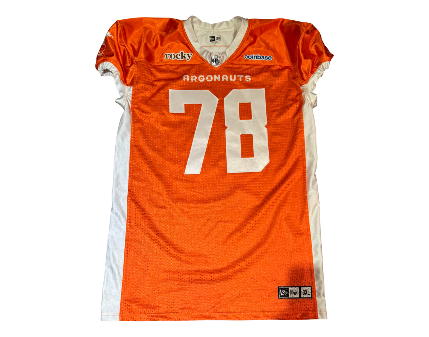 Ricky Correia Autographed & Player-Worn Toronto Argonauts Orange Jersey