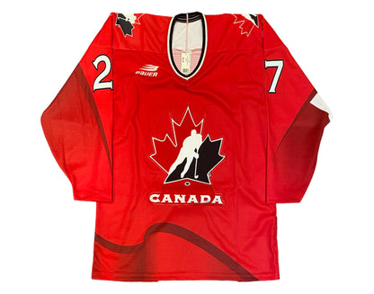Shayne Corson Autographed Team Canada Red Bauer Replica Jersey