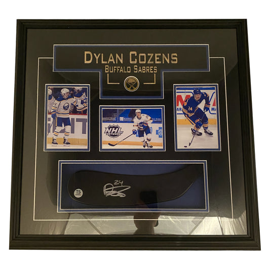 Dylan Cozens Autographed Buffalo Sabres Stickblade Framed