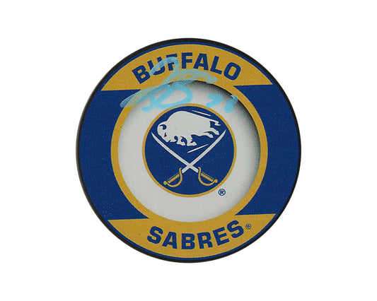 Jacob Bryson Autographed Buffalo Sabres Retro Souvenir Puck