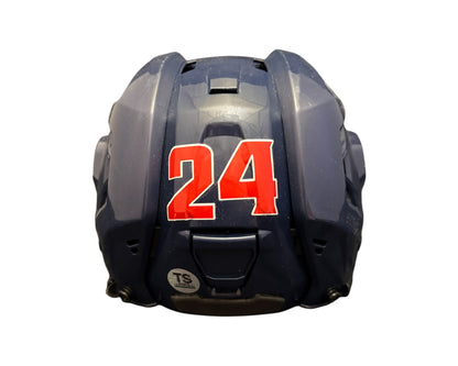 Dylan Cozens Autographed Lethbridge Hurricanes Navy Blue CCM Replica Helmet