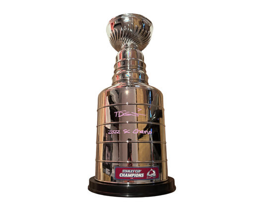 Devon Toews Autographed Stanley Cup 14" Replica Trophy Inscribed