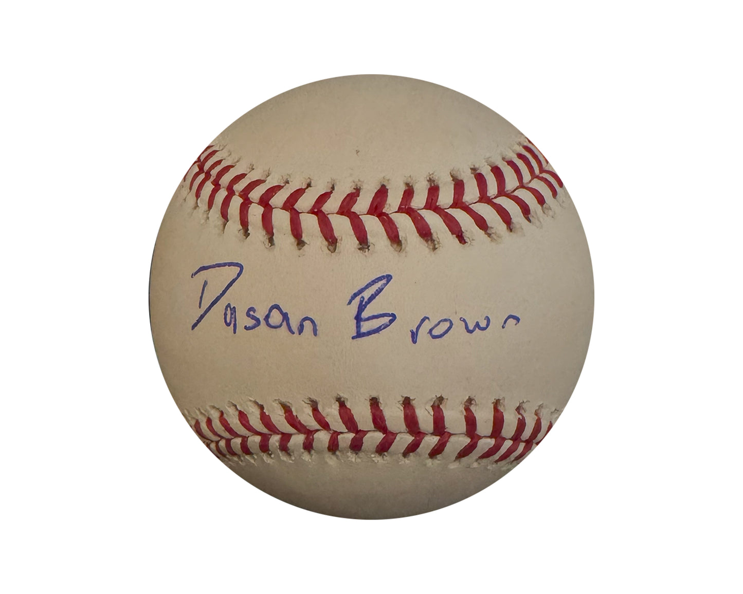 Dasan Brown Autographed Full Signature Rawlings Official Major League Baseball