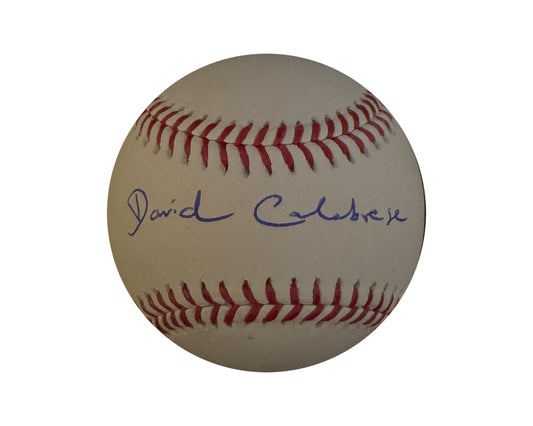 David Calabrese Autographed Full Signature Rawlings Official Major League Baseball