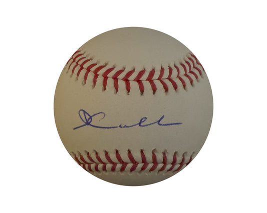 David Calabrese Autographed Rawlings Official Major League Baseball Inscribed "Lets Go Halos"