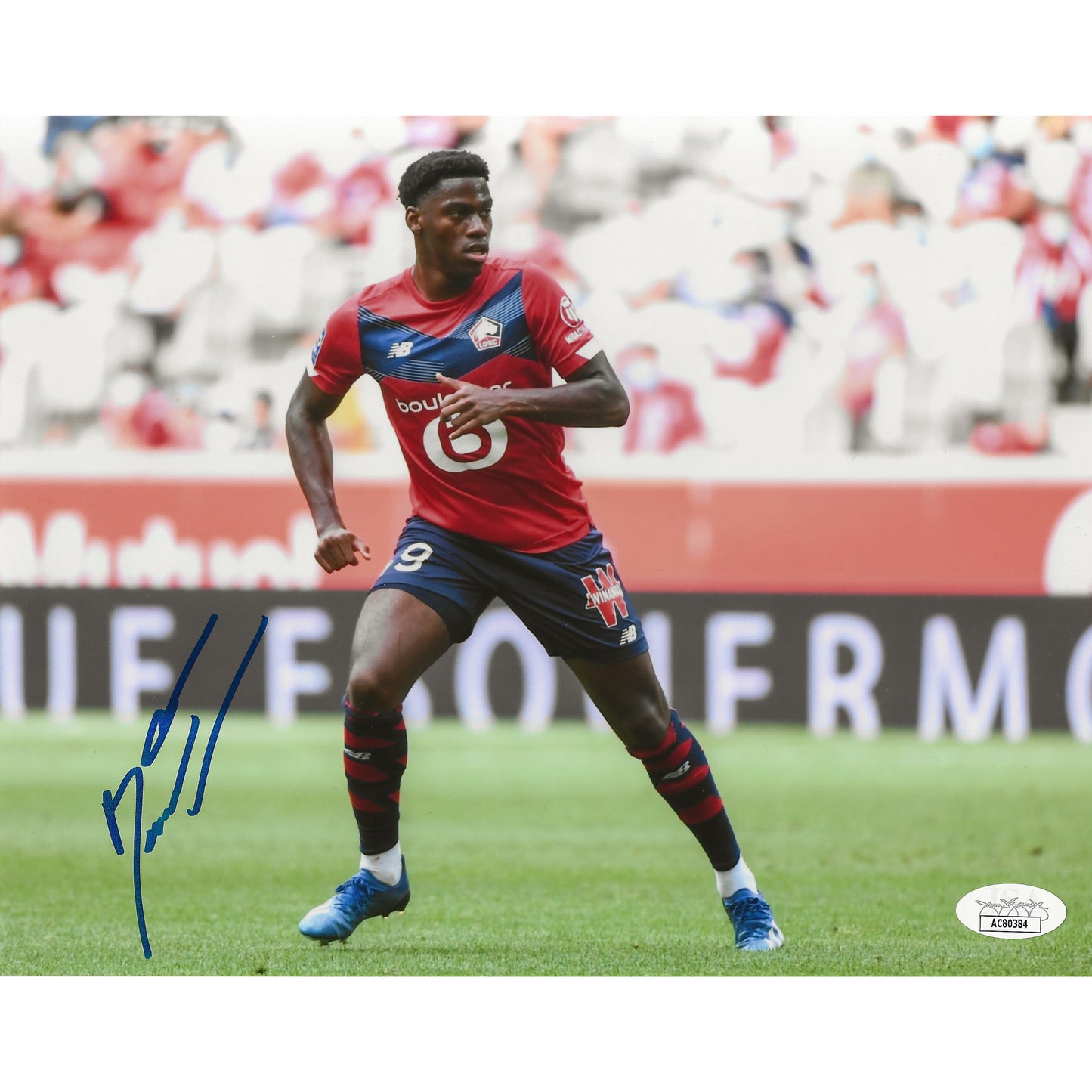 Jonathan David Autographed LOSC Lille 8x10 Photo