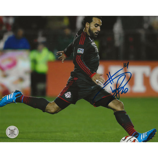 Dwayne De Rosario Autographed Toronto FC Kick 8x10 Photo