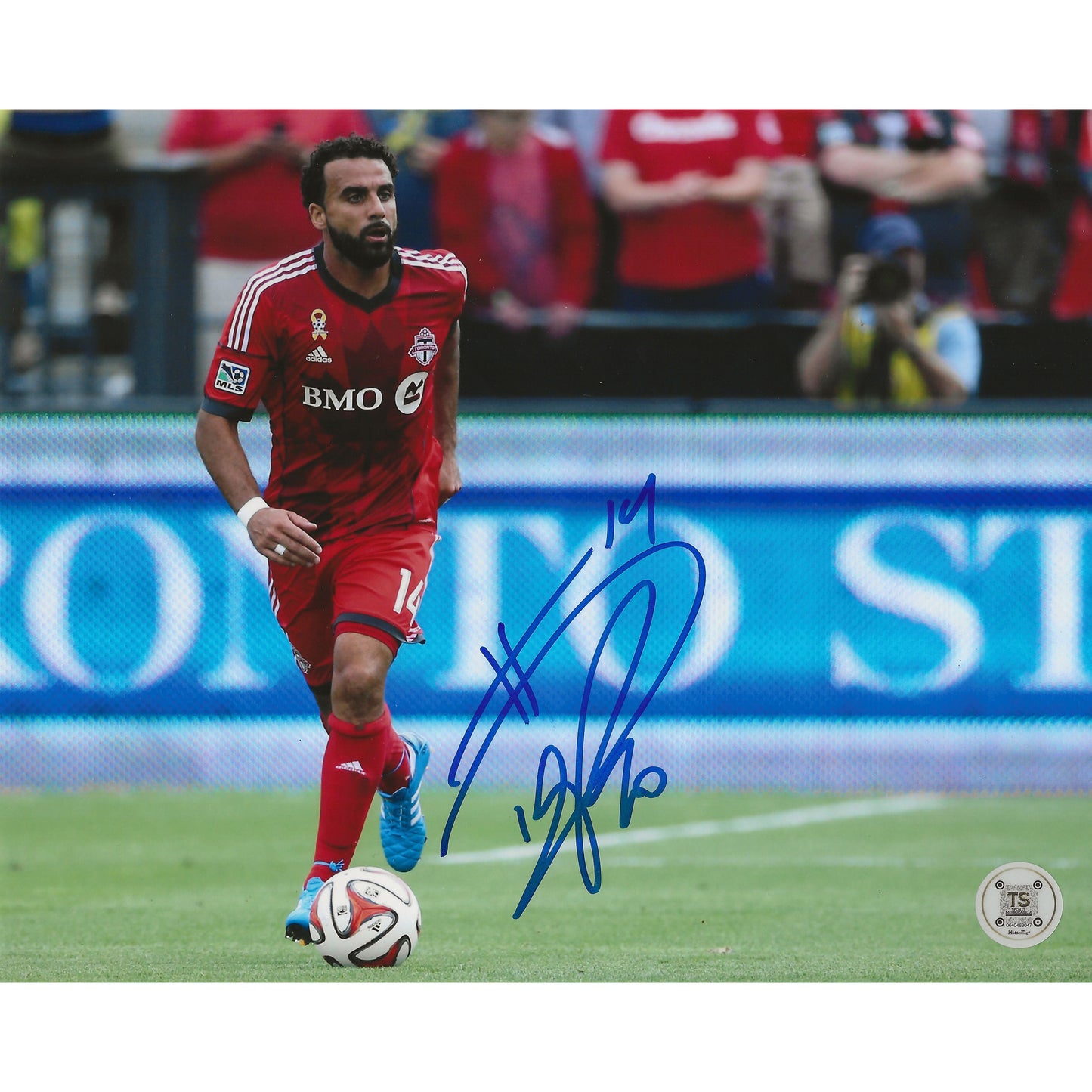 Dwayne De Rosario Autographed Toronto FC 8x10 Photo