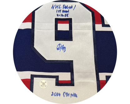 Ivan Demidov Autographed Montreal Canadiens Home Red Fanatics Premium Jersey Multi-inscribed