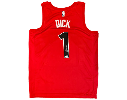 Gradey Dick Autographed Toronto Raptors Nike Swingman Icon Edition Jersey