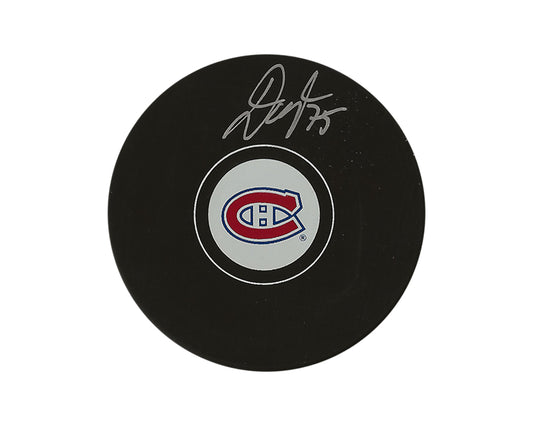 Jakub Dobes Autographed Montreal Canadiens Autograph Model Puck
