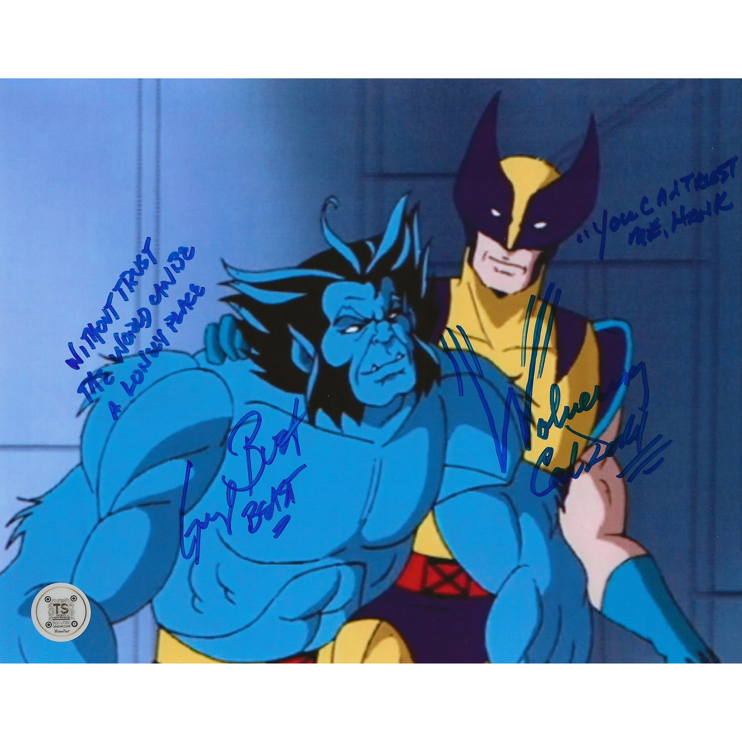 Cal Dodd & George Buza Autographed X-Men Wolverine & Beast 8x10 Photo Inscribed