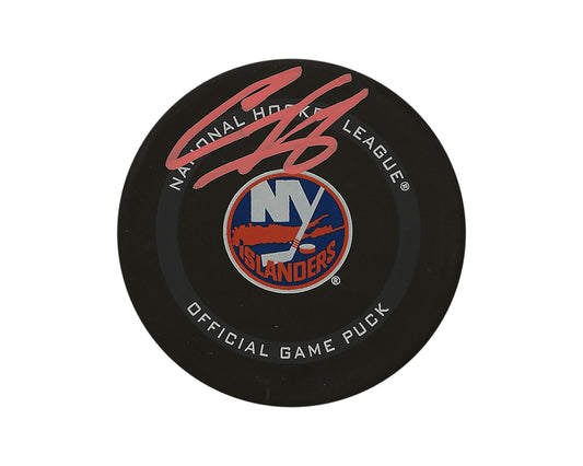 Ilya Sorokin Autographed New York Islanders Official Game Puck