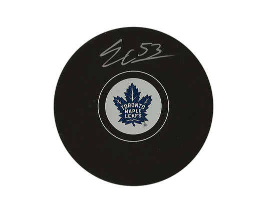 Easton Cowan Autographed Toronto Maple Leafs Autograph Model Puck